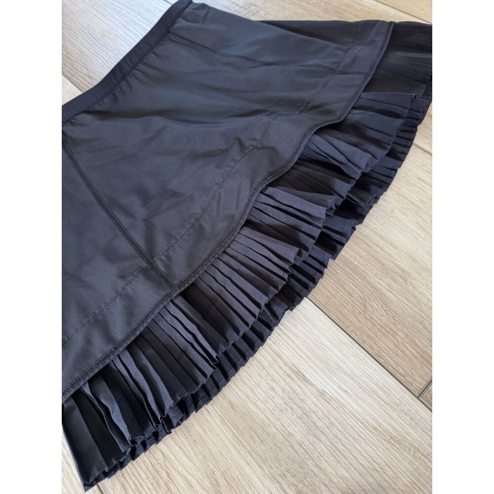Lululemon City Sky Run By Skirt Skort Black Pleated Tennis Athletic Size 2 Rare
